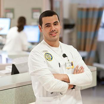 Nurse posing for the camera